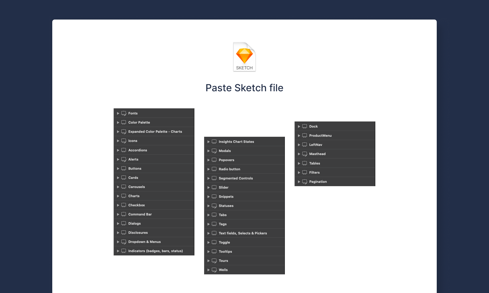 Component library showcase